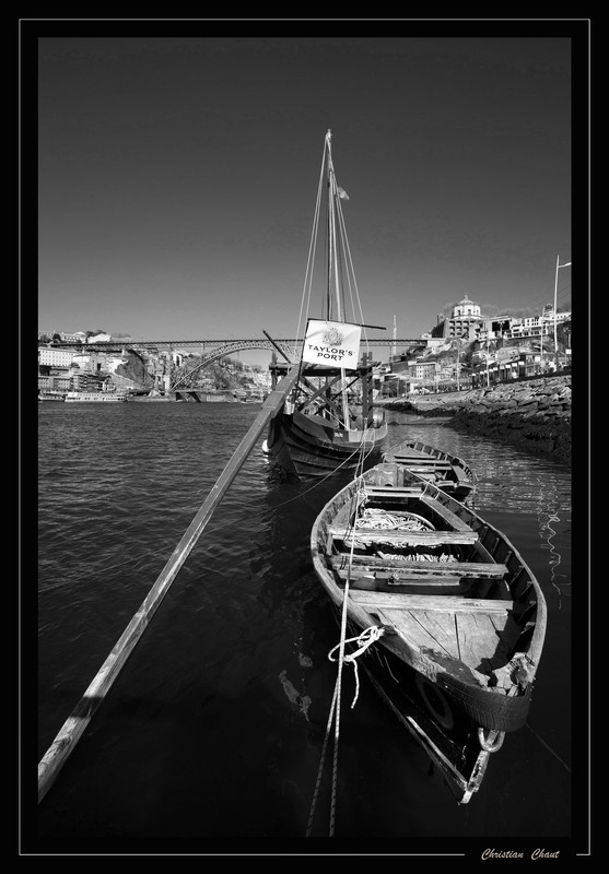 Barque sur le Douro lors d'un déplacement à Porto